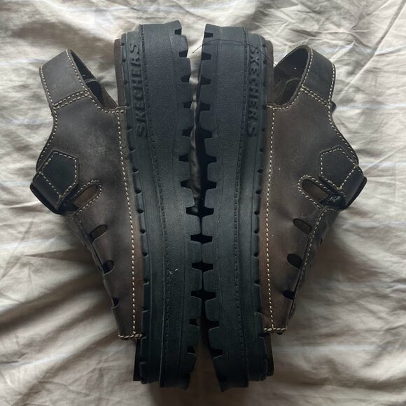Skechers leather slippers main image 4